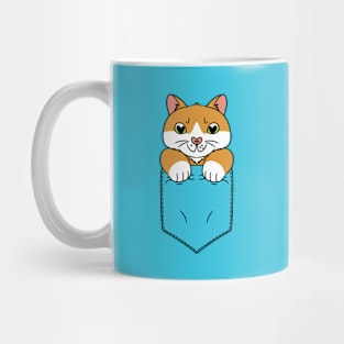 Cute Cat in the Pocket Mug